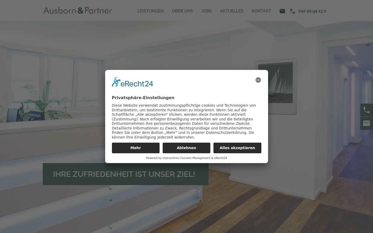Screenshot tal-banner tal-kunsens muri qabel kwalunkwe interazzjoni