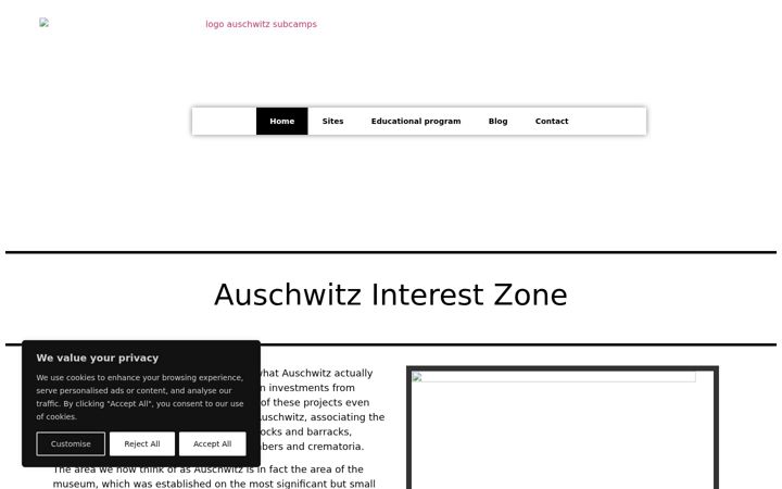 Skjermbilde av auschwitz-subcamps.com