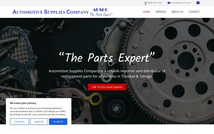 Screenshot of ausco-tt.com
