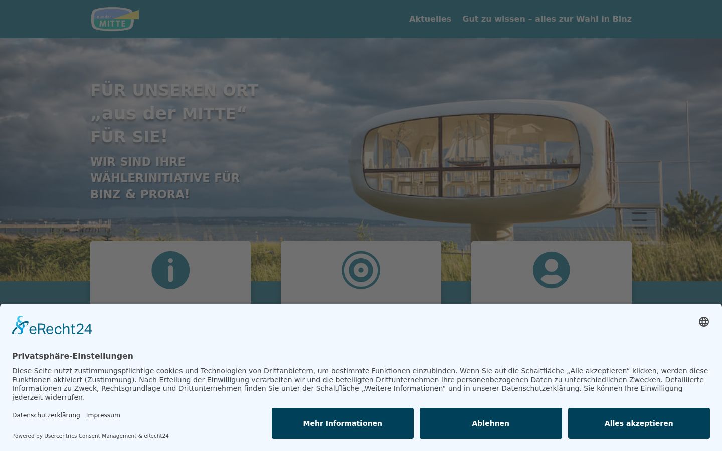 Screenshot tal-banner tal-kunsens muri qabel kwalunkwe interazzjoni