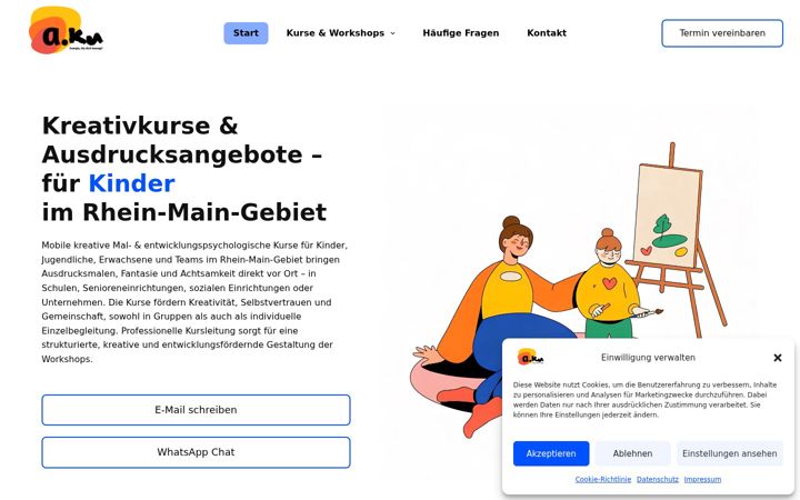 Screenshot of ausdruckskunst.de