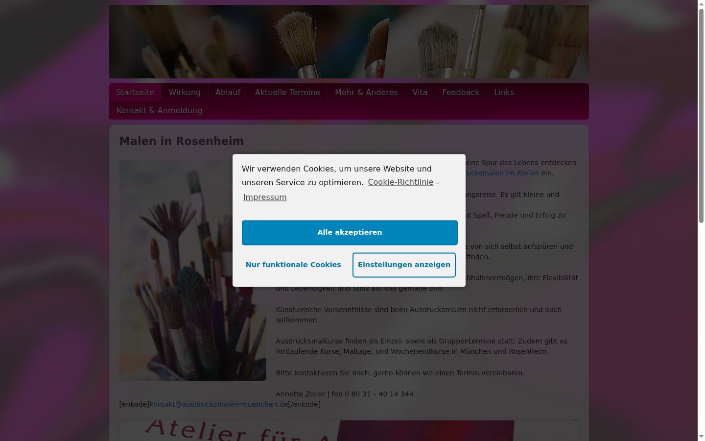 Sutikimo reklamjuostės, rodytos prieš bet kokią sąveiką, ekrano kopija