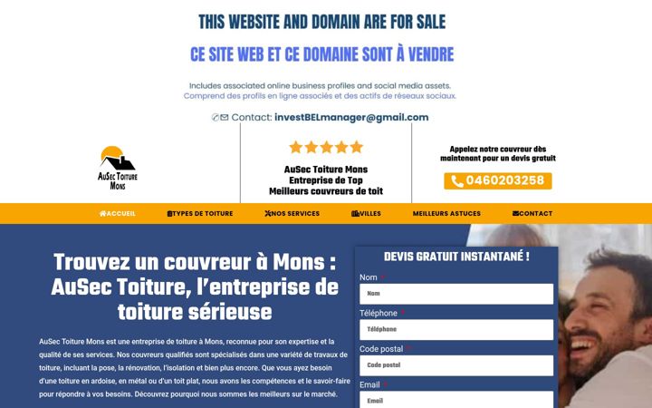 Screenshot of ausectoituremons.be