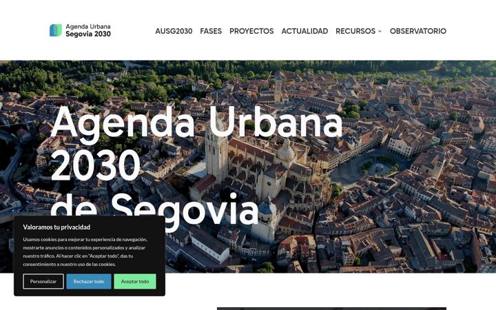 Screenshot of ausegovia2030.es