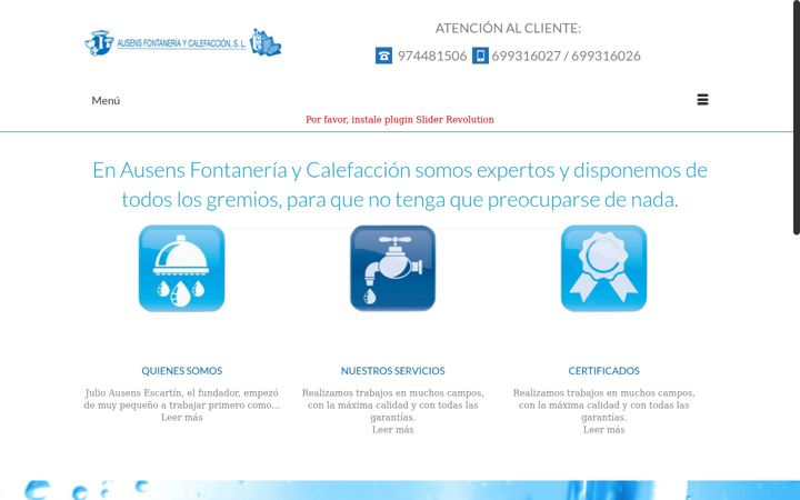 Screenshot of ausensfontaneria.es