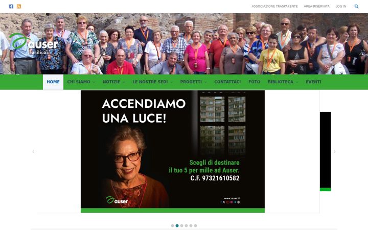 Snímek obrazovky auserbasilicata.it