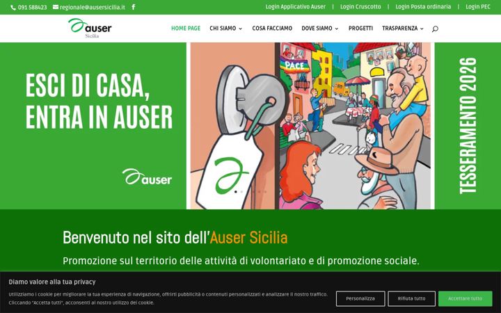Screenshot of ausersicilia.it