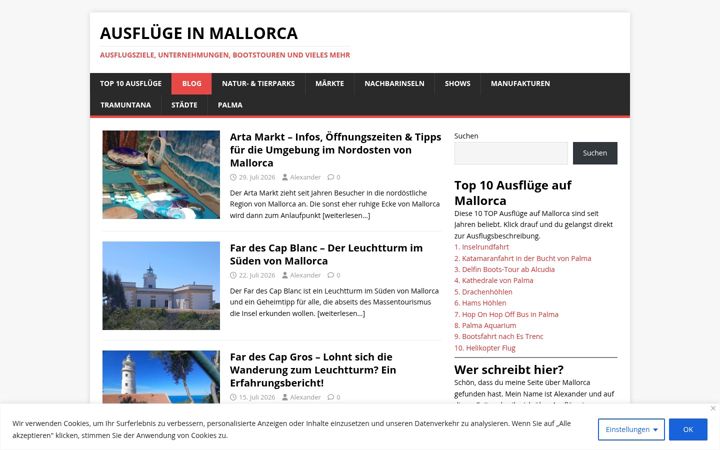 Screenshot of ausfluege-in-mallorca.de