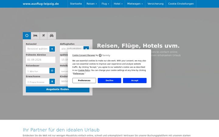Screenshot of ausflug-leipzig.de