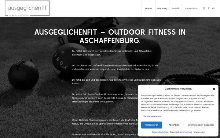 Snímek obrazovky ausgeglichenfit.de