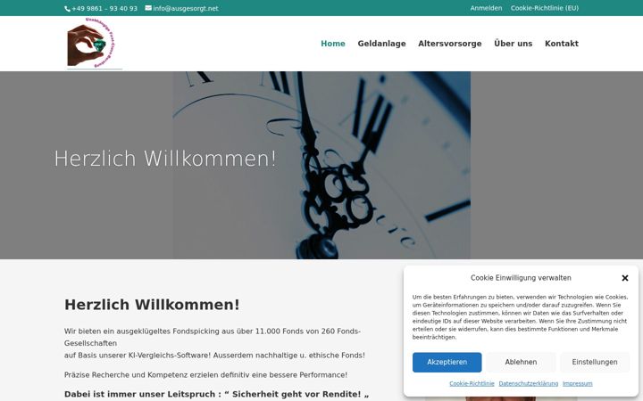 Screenshot of ausgesorgt.net