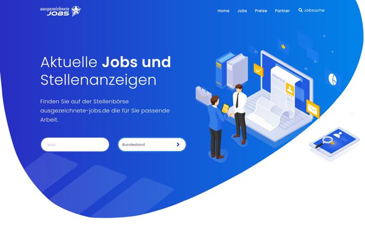 Screenshot of ausgezeichnete-jobs.de