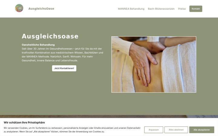 Screenshot of ausgleichsoase.at