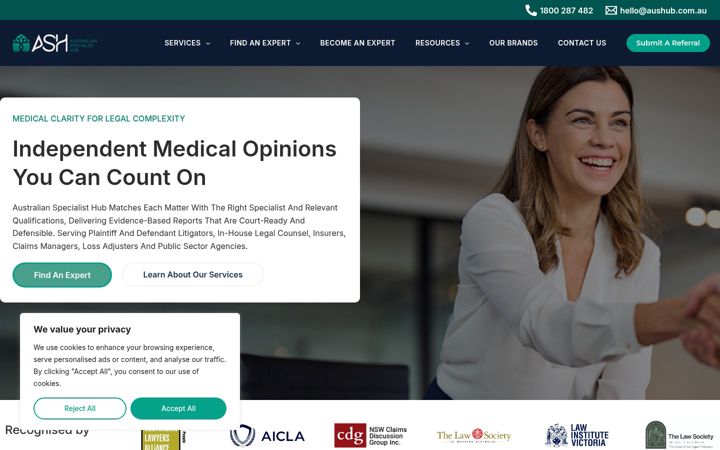 Screenshot of aushub.com.au