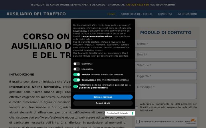 Screenshot of ausiliariodeltraffico.com