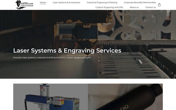 Screenshot of auslasersystems.com.au