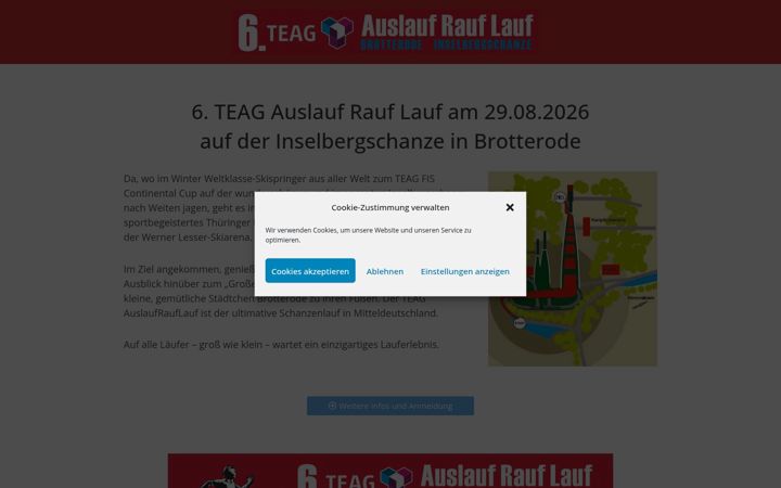 Snímek obrazovky auslaufrauflauf.de
