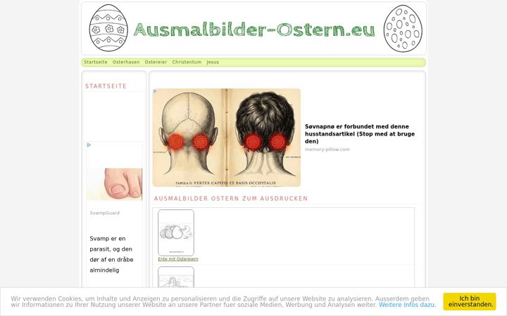 Skærmbillede af ausmalbilder-ostern.eu