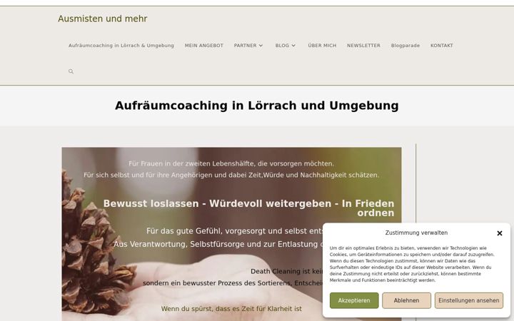 Screenshot of ausmistenundmehr.de