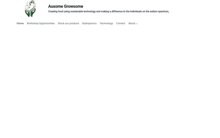 Screenshot of ausomegrowsome.org.uk