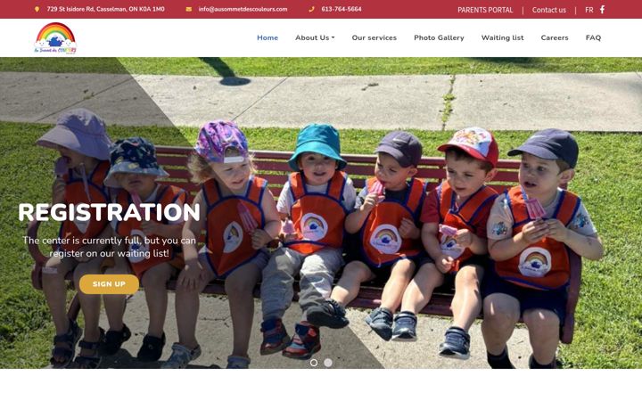 Screenshot of ausommetdescouleurs.com