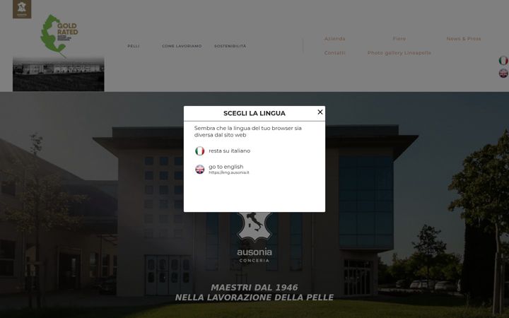 Screenshot of ausonia.it