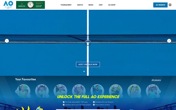 Screenshot von ausopen.com