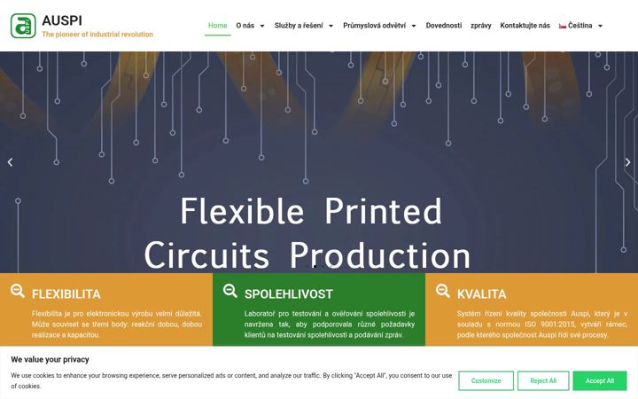 Snímek obrazovky auspienterprises.com