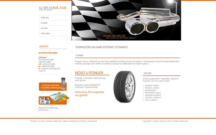 Screenshot of auspuh-roland.hr