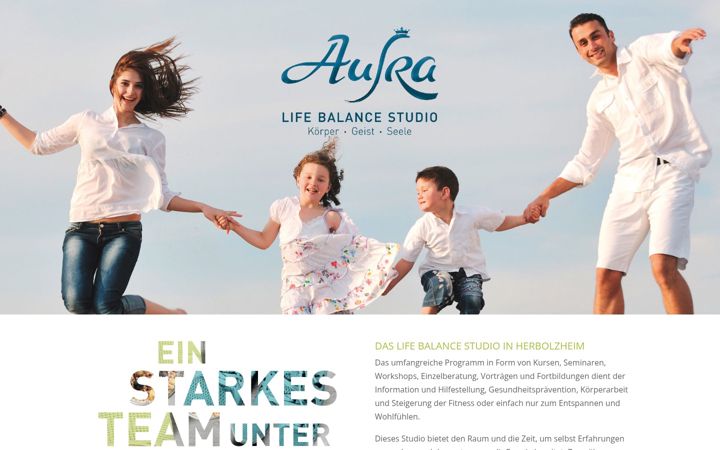 Screenshot of ausra-life-balance.com