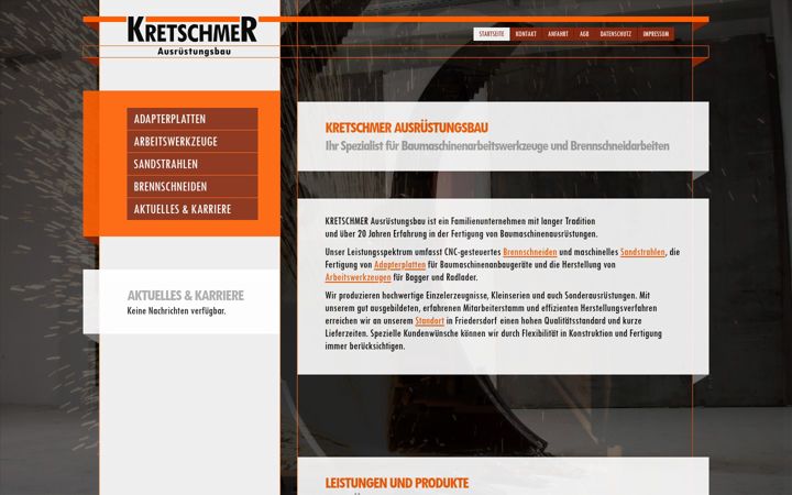 Screenshot von ausruestungsbau.de