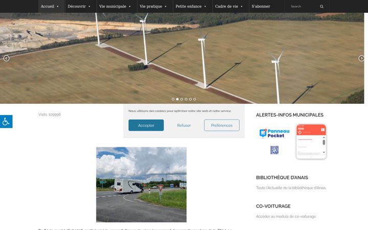 Screenshot of aussac-vadalle.fr