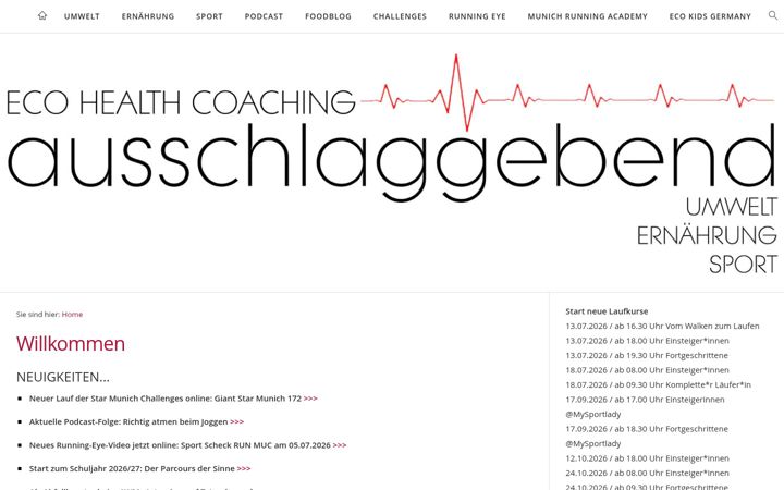 Screenshot von ausschlaggebend.com
