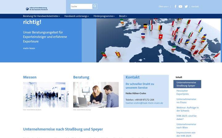 Screenshot of aussenwirtschaft-hessen.de