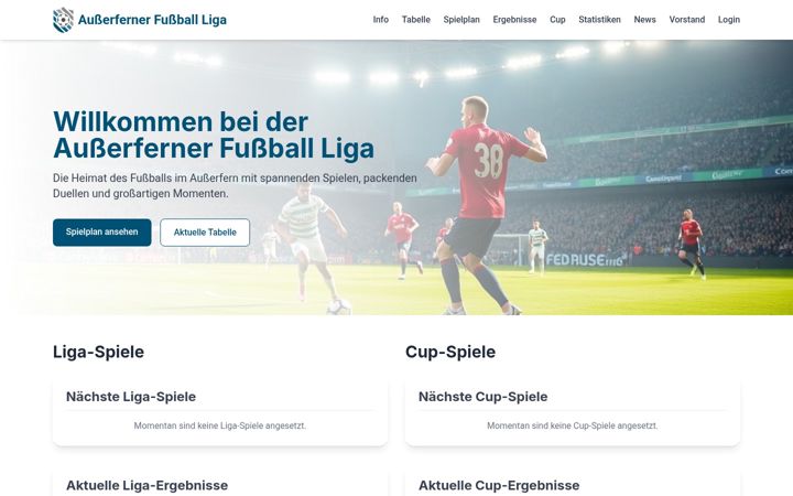 Screenshot of ausserferner-fussball-liga.at
