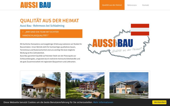 Screenshot of aussi-bau.at