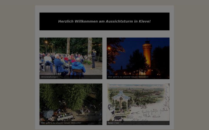 Screenshot stránky aussichtsturm-kleve.de