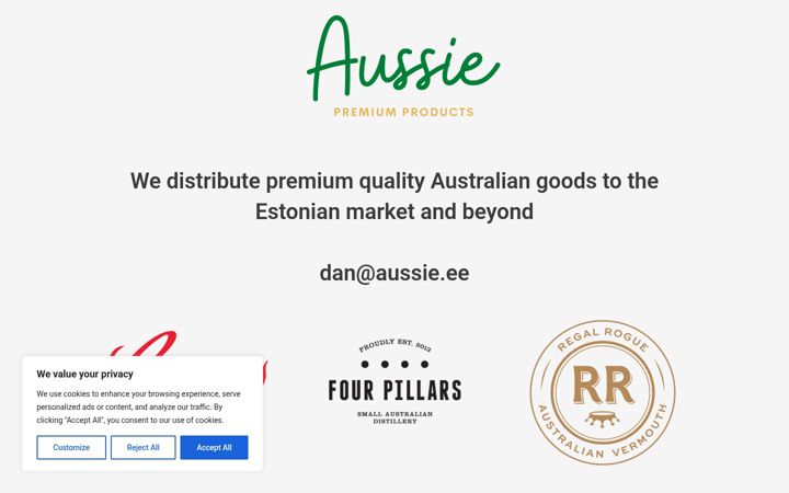 Screenshot of aussie.ee