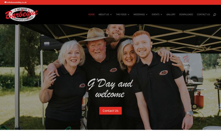 Screenshot of aussiebbq.co.uk