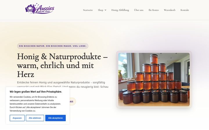 Skærmbillede af aussiesshop.ch