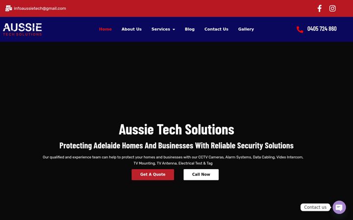 Skjámynd af aussietechsolutions.com.au