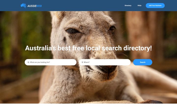 Screenshot of aussieweb.com.au
