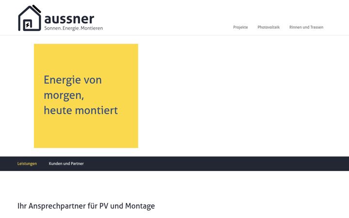 Screenshot of aussner.company