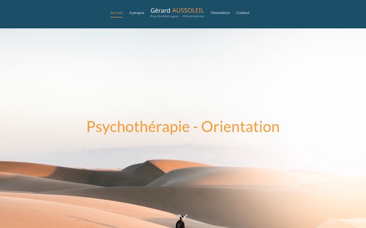 Screenshot of aussoleil.com