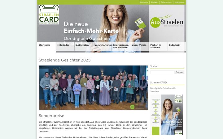 Screenshot stránky ausstraelen.de