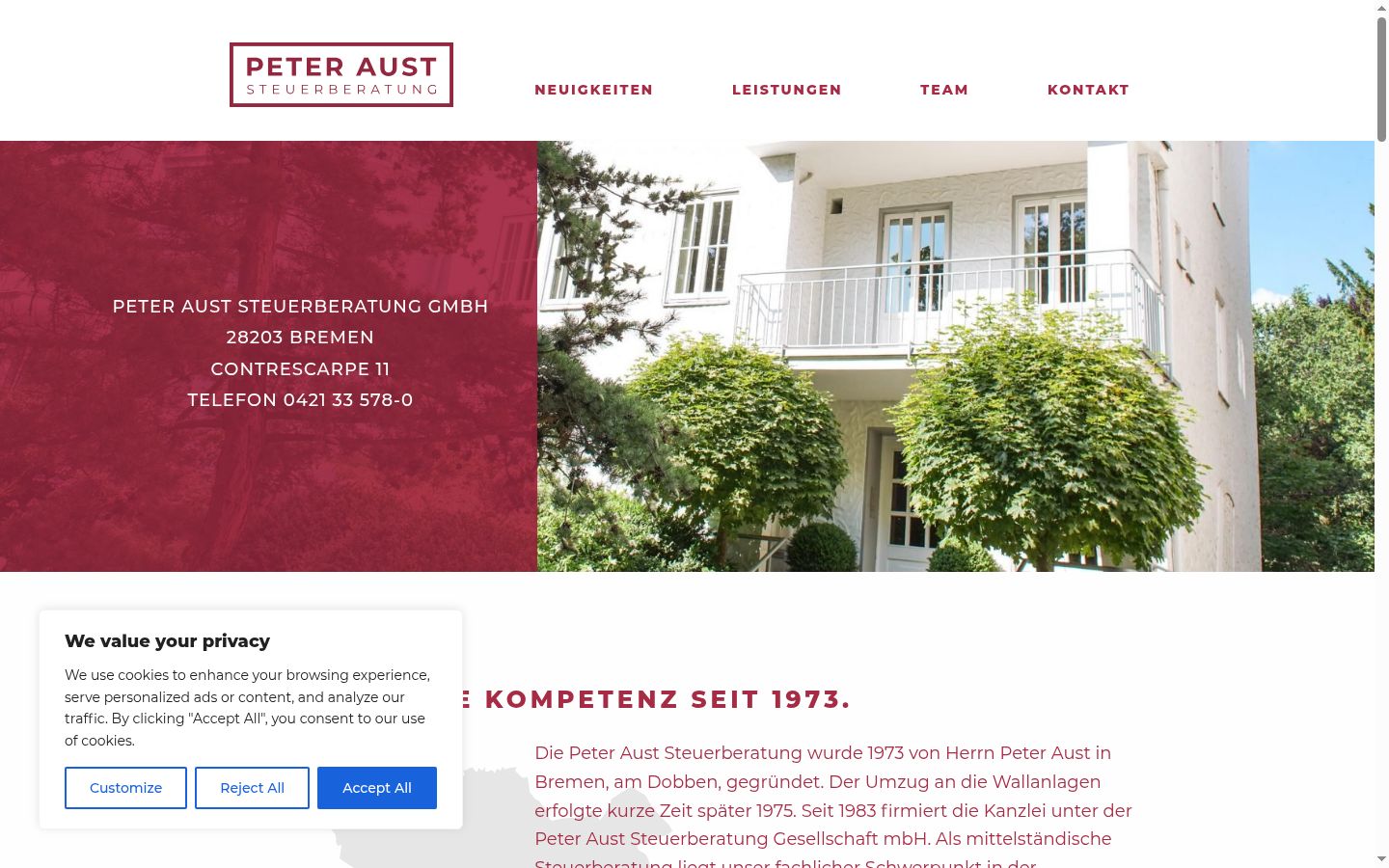 Screenshot tal-banner tal-kunsens muri qabel kwalunkwe interazzjoni