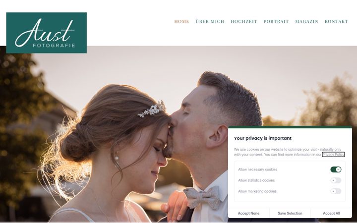 Screenshot of aust-fotografie.de