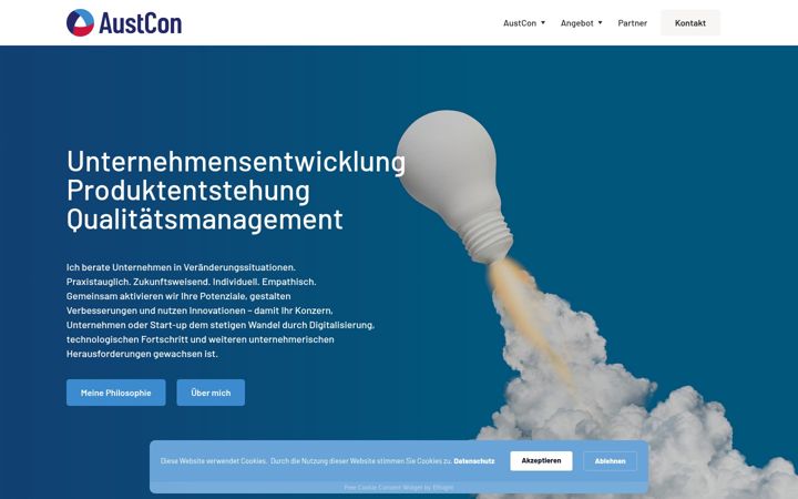Screenshot of austcon.de