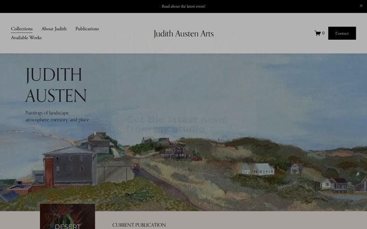Screenshot of austenarts.com