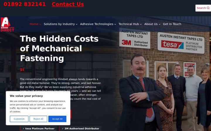 Screenshot of austendirect.co.uk